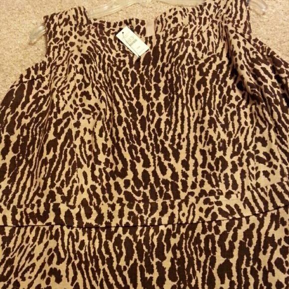 MOVING SALE // Leopard Print Talbots Dress - Picture 3 of 4
